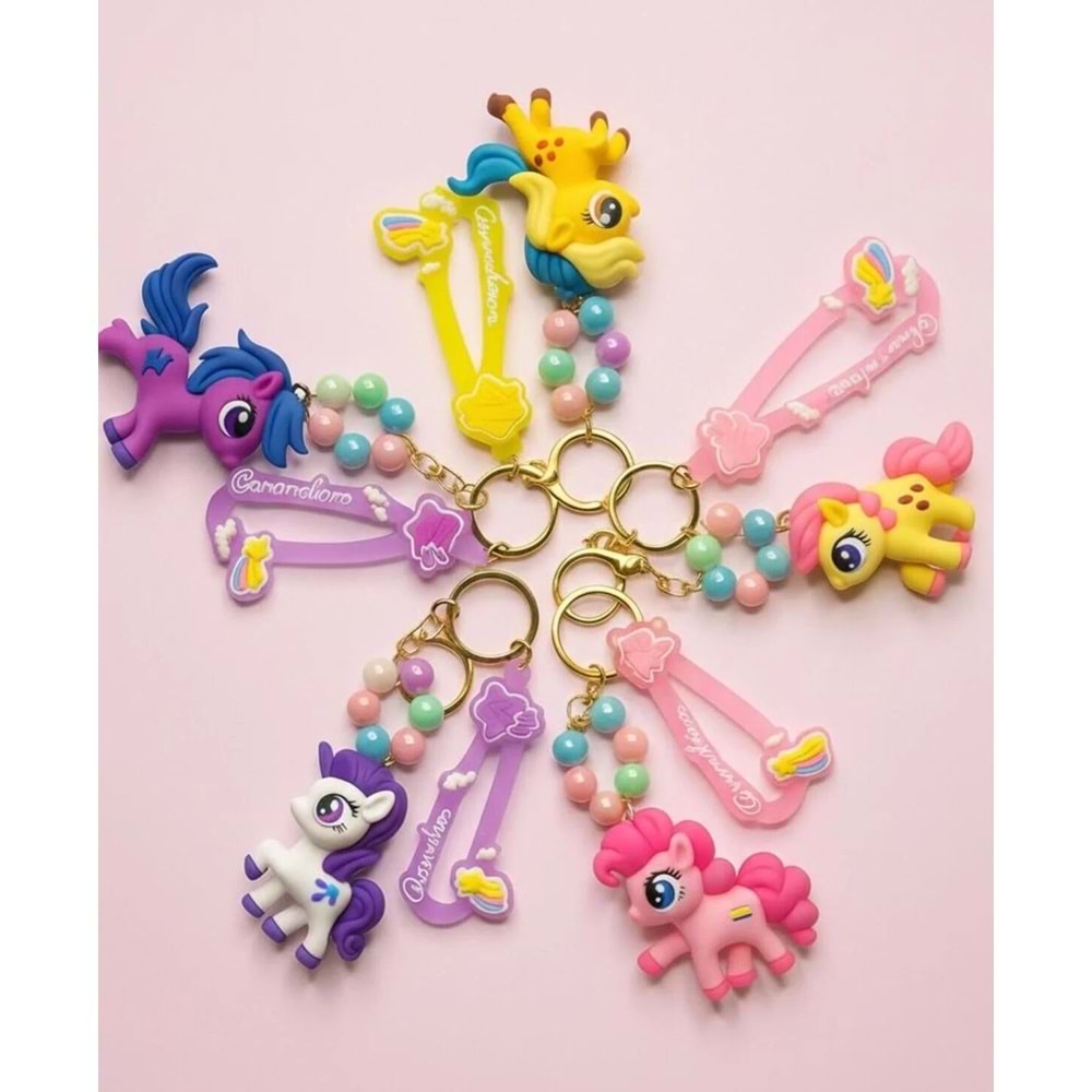 PONY INCILI ANAHTARLIK CHARM