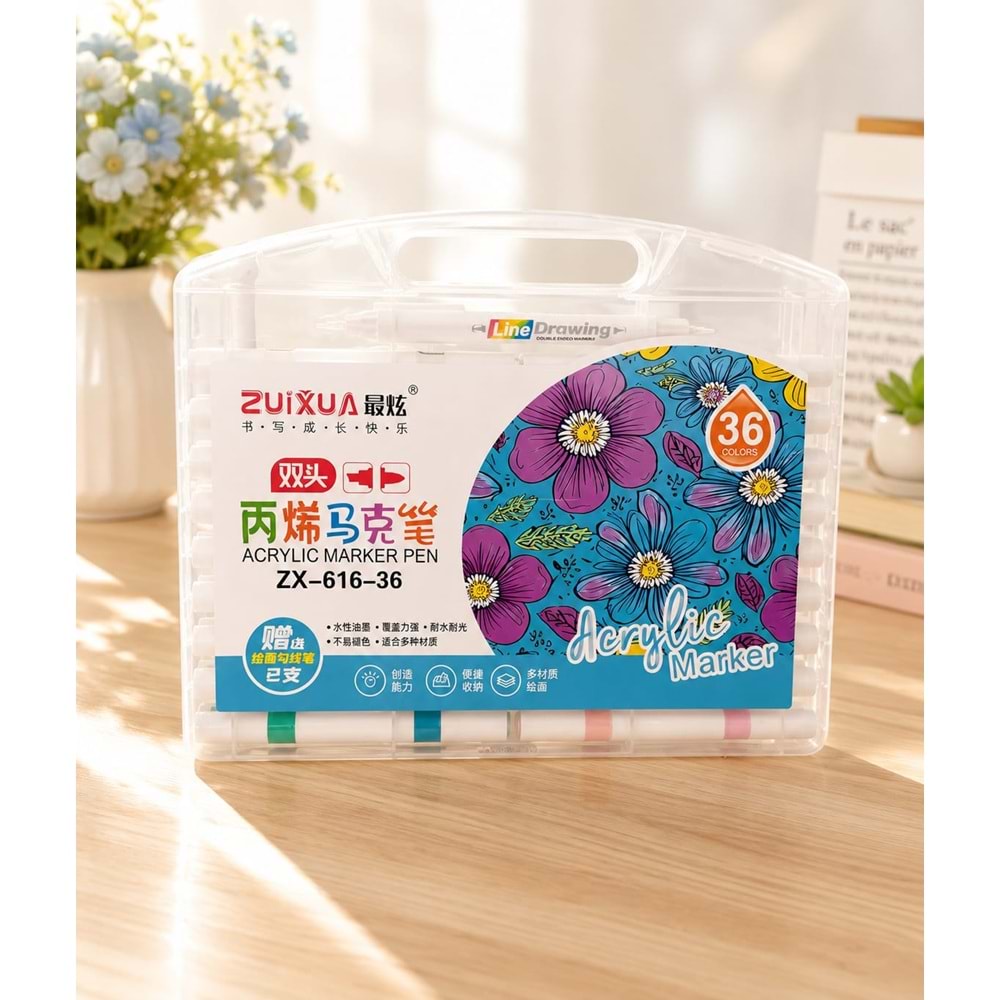 ZUİXUA 36 LI AKRİLİK KALEM