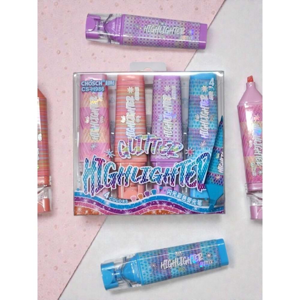 CHOSH PASTEL RENK SİMLİ FOSFORLU KALEM