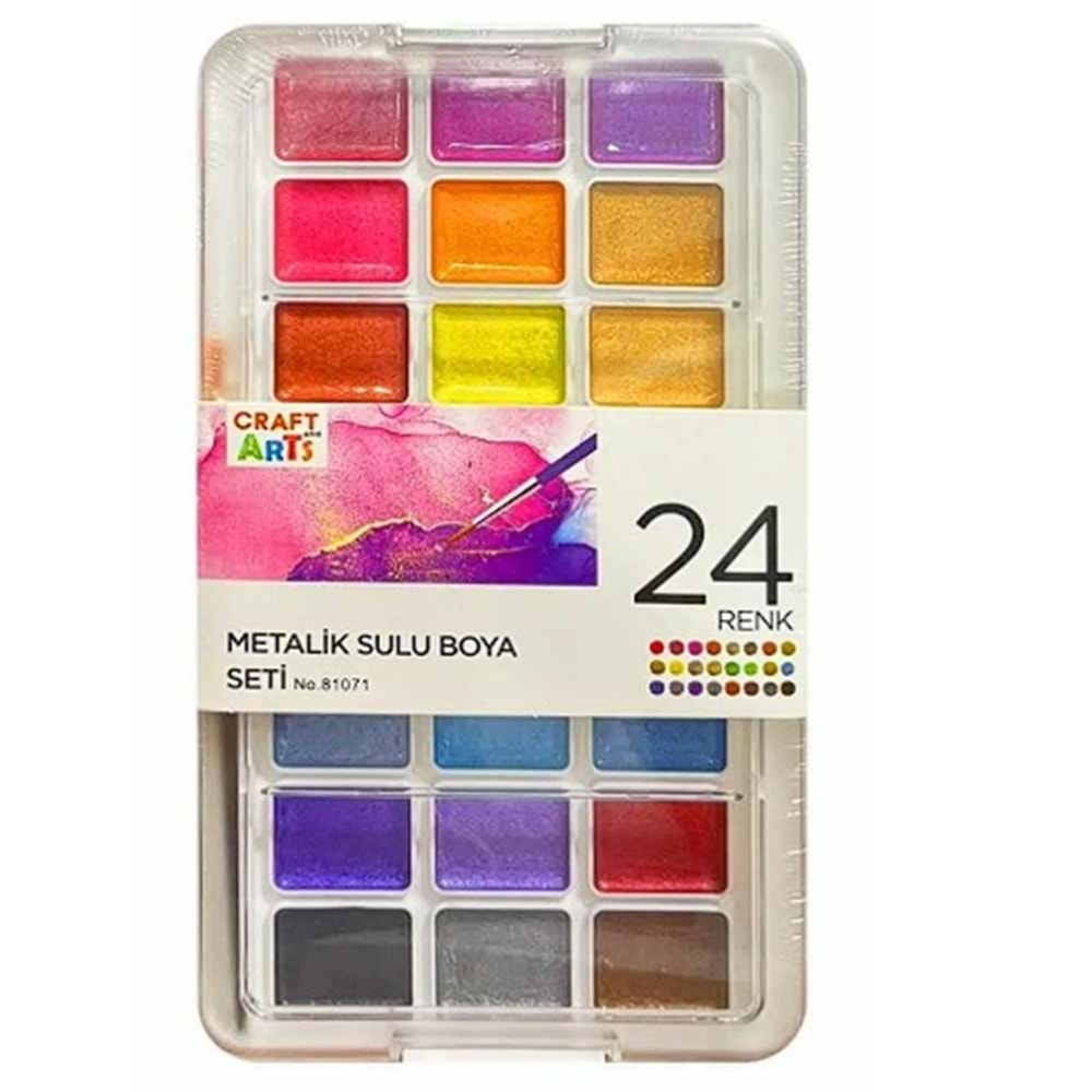 Craft And Arts 24'lü Sulu Boya 24x30 mm