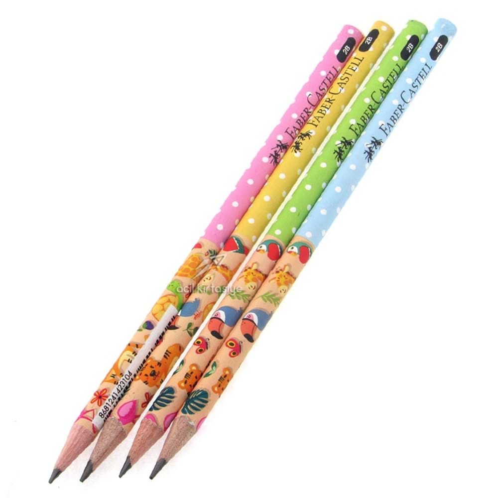 Faber-Castell Kurşun Kalem 2B Sevimli Dostlar (Adet)