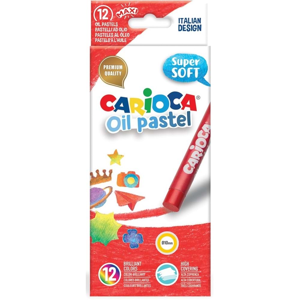 Carioca Yağlı Pastel Boya Kalemi 12'Li 43277