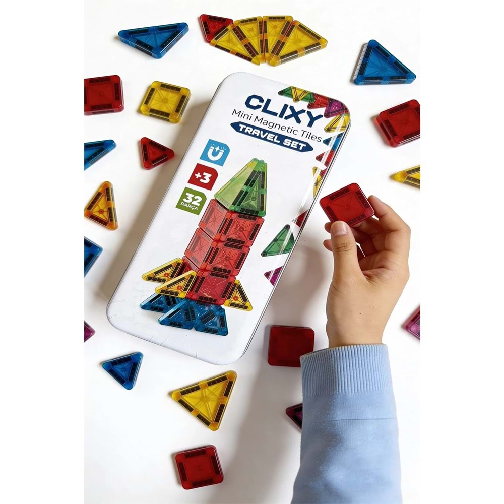 Clixy Manyetik Şekiller 32 Parça