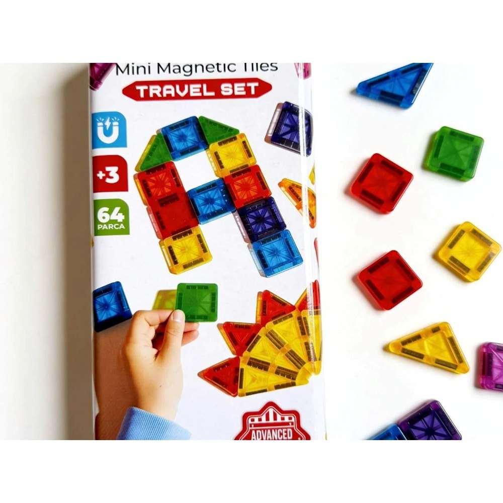 Clixy Manyetik Şekiller 64 Parça