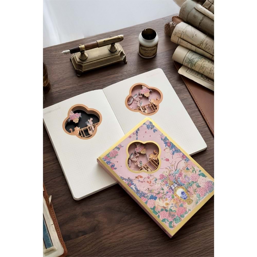 MUTLU 3 BOYUTLU KEDİ DEFTER