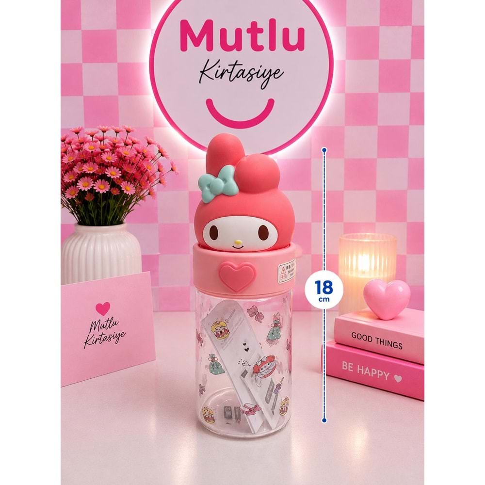 SANRİO 360 ML CAM MATARA