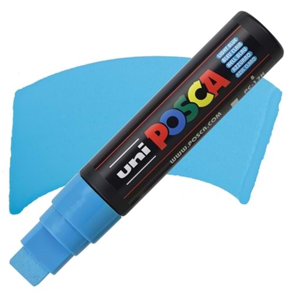 Uni Posca Marker Pc-17k Extra Large 15.0 Mm Light Blue