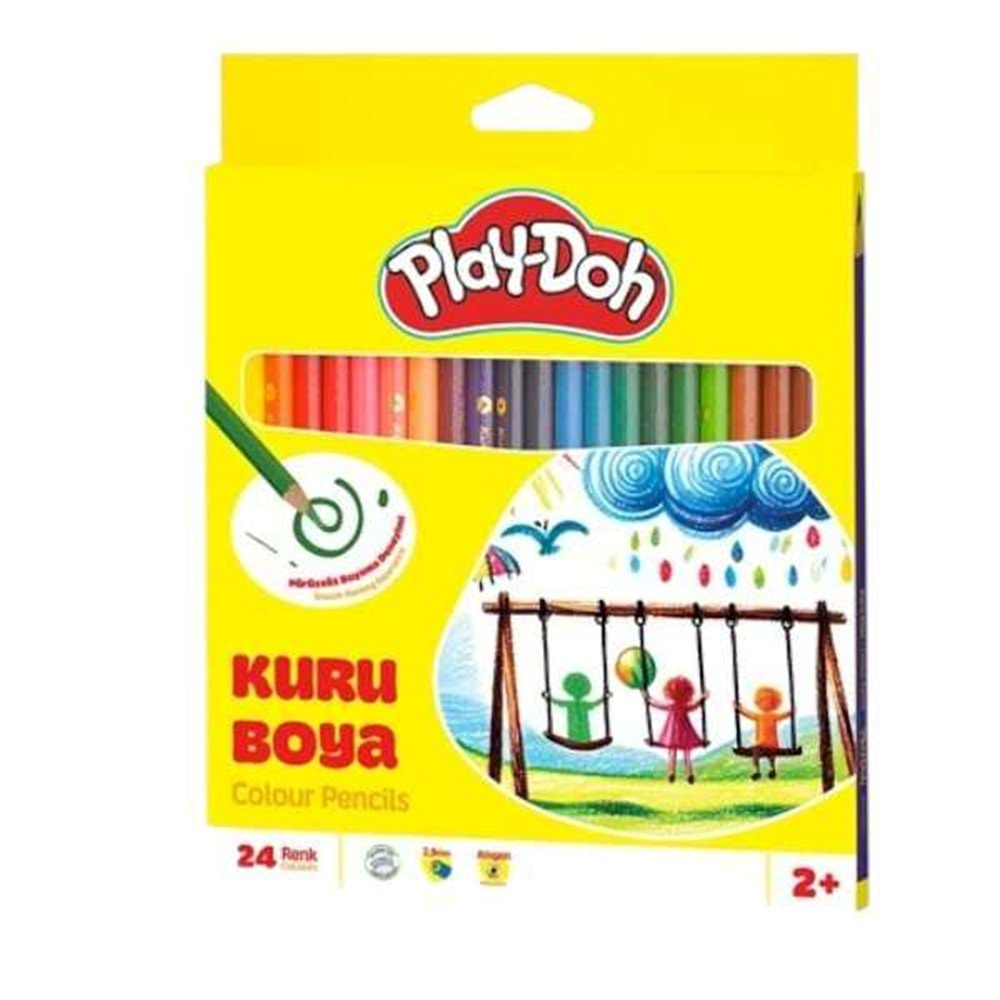 PLAYDOH KURUBOYA 24 RENK TAM BOY