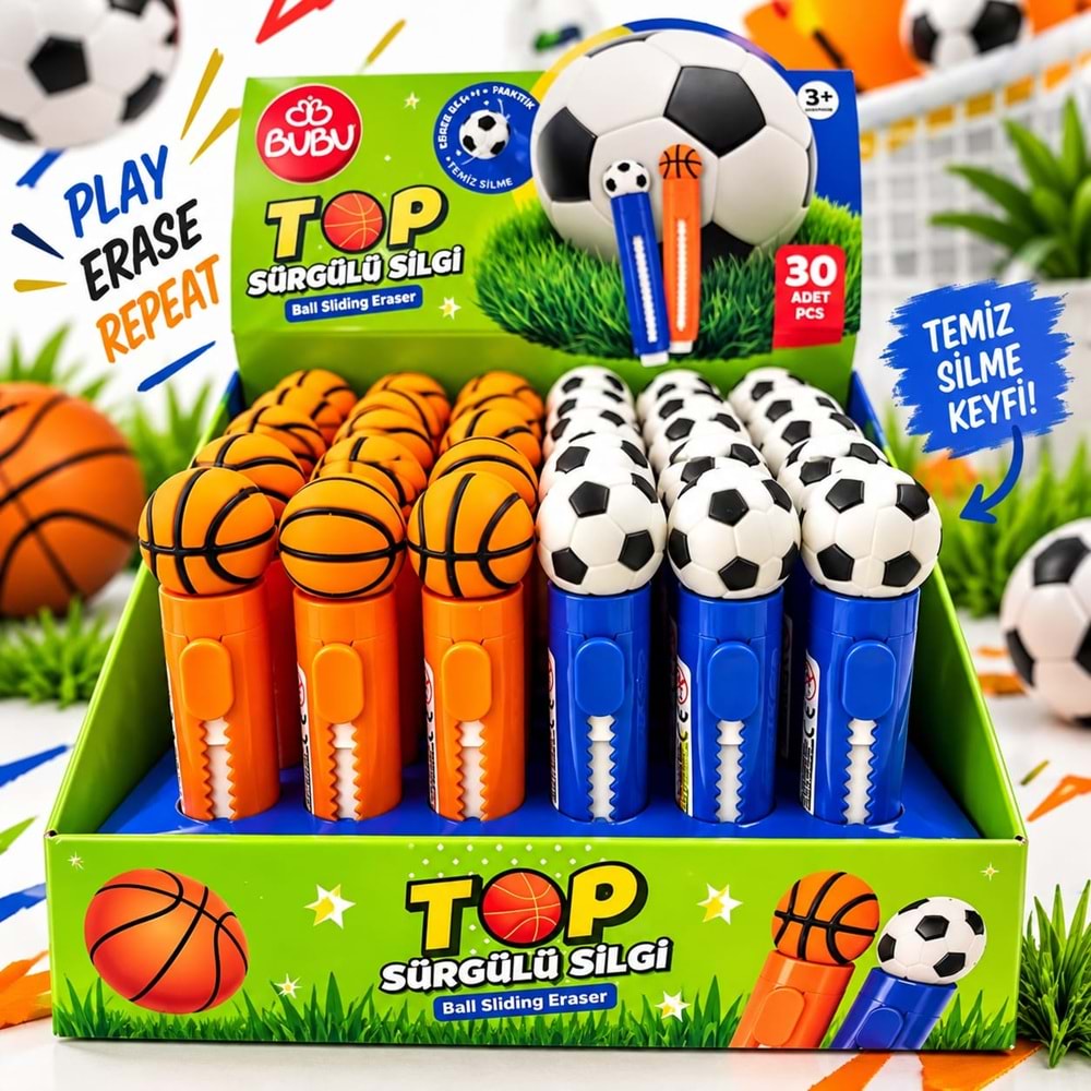 BUBU TOP BASMALI SİLGİ