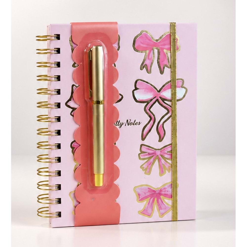 Kurdela Figürlü 160 Yaprak Çizgili + 1Sayfa Sticker Defter Tükenmez Kalem Set