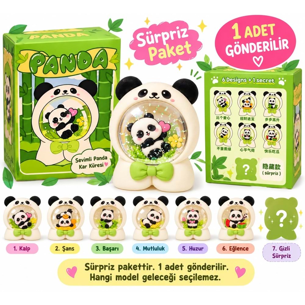 PANDA SÜPRİZ KAR KÜRESİ