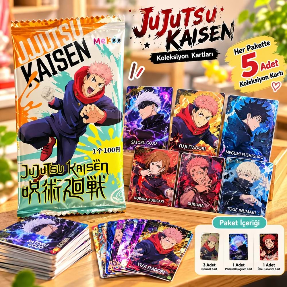 JUJUTSU KAISEN KOLEKSİYON KARTLARI