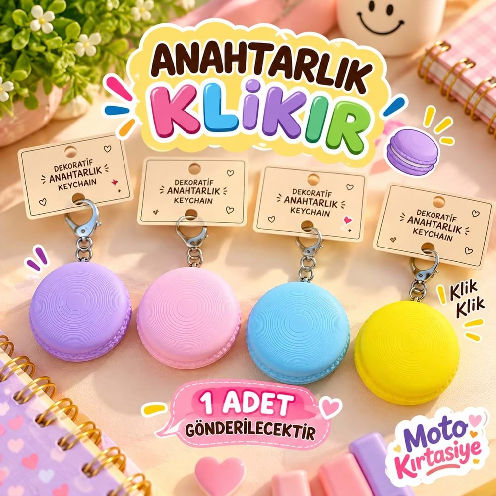 MAKARON CLİCKER ANAHTARLIK