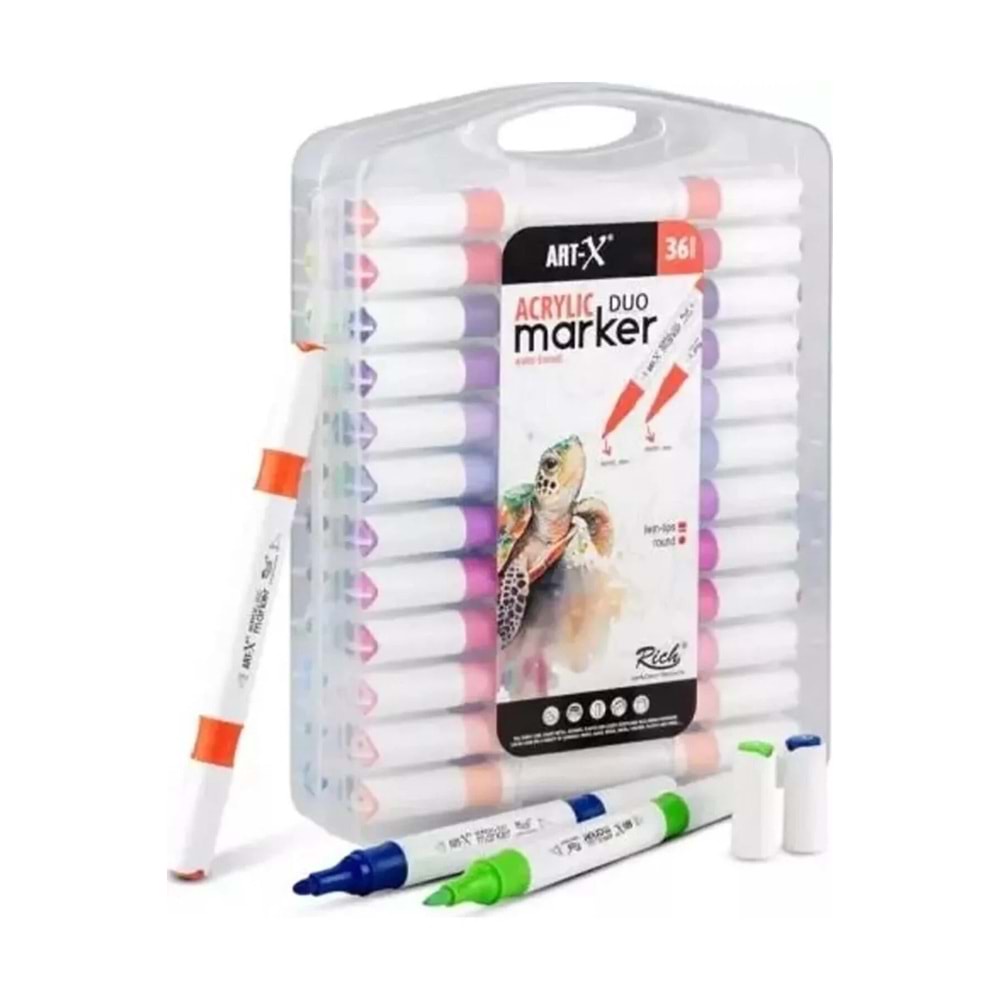 RİCH ART-X AKRİLİK DUO MARKER 36 RENK