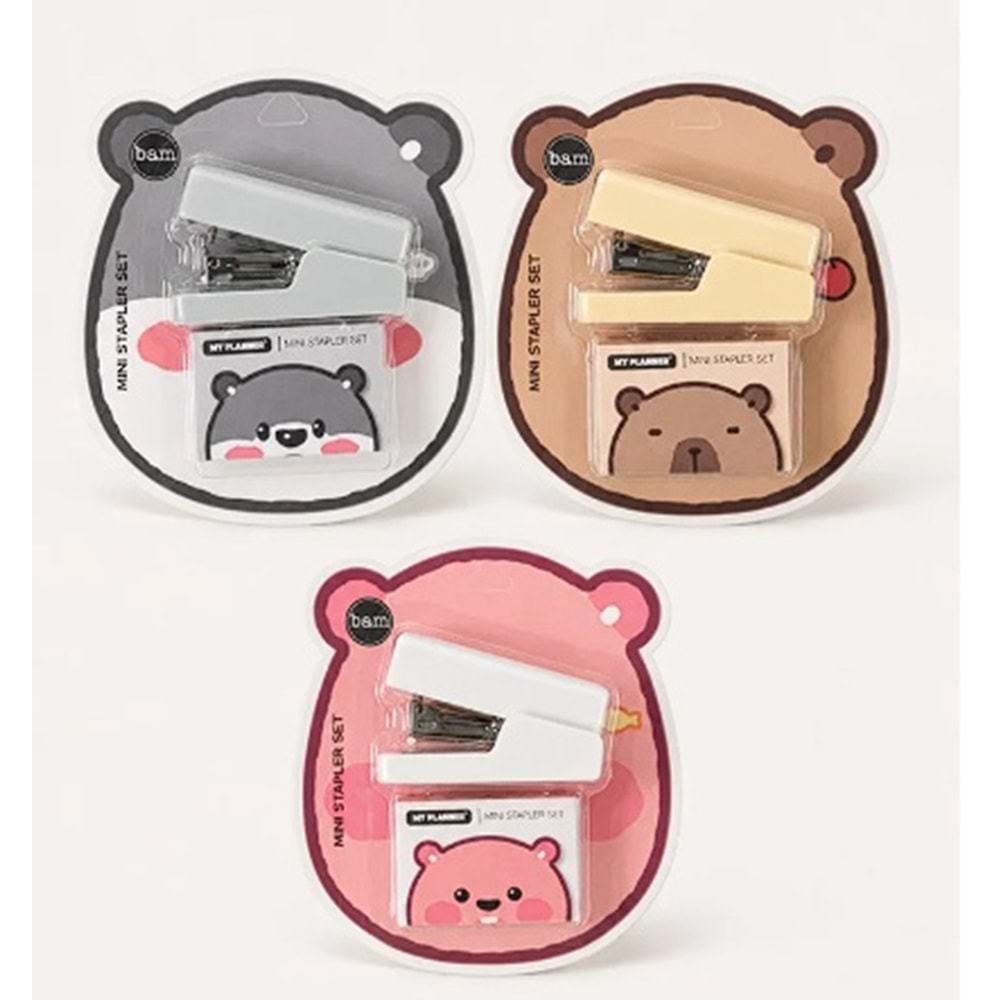 Ayıcık Temalı Mini Zımba ve Zımba Teli Set
