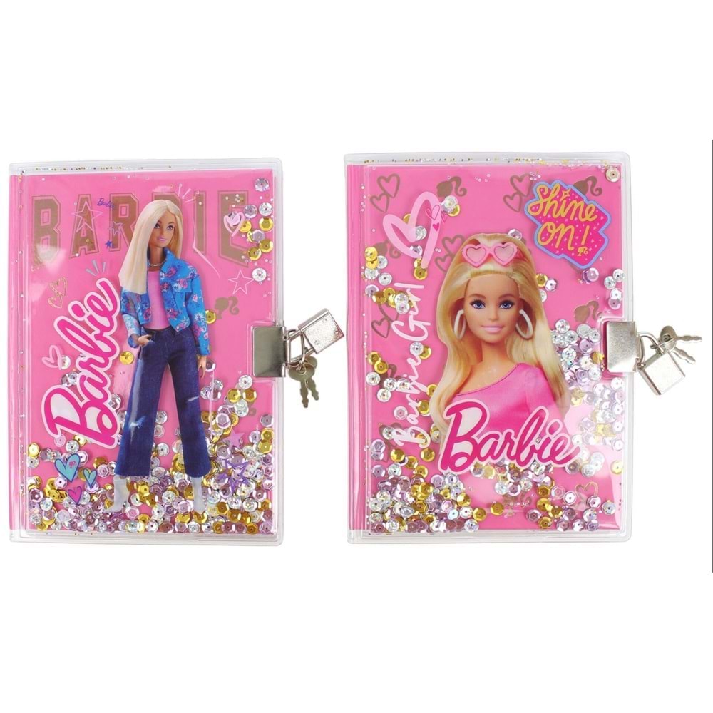 BARBİE PULLU KİLİTLİ GÜNLÜK