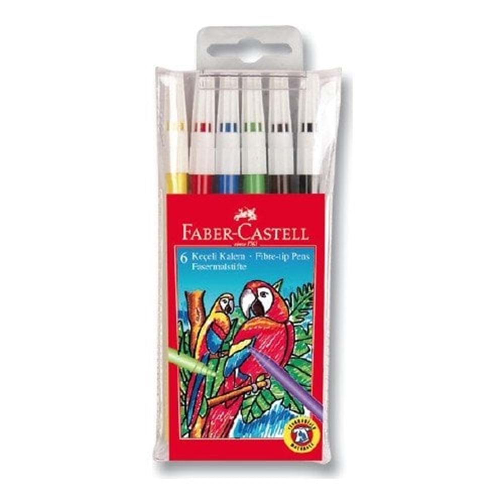 Faber Castell 6 Renk Keçeli Kalem