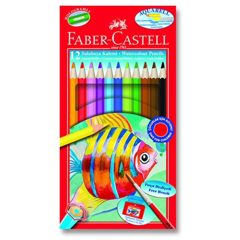 FABER CASTEL SULUBOYA KALEMİ 12 RENK