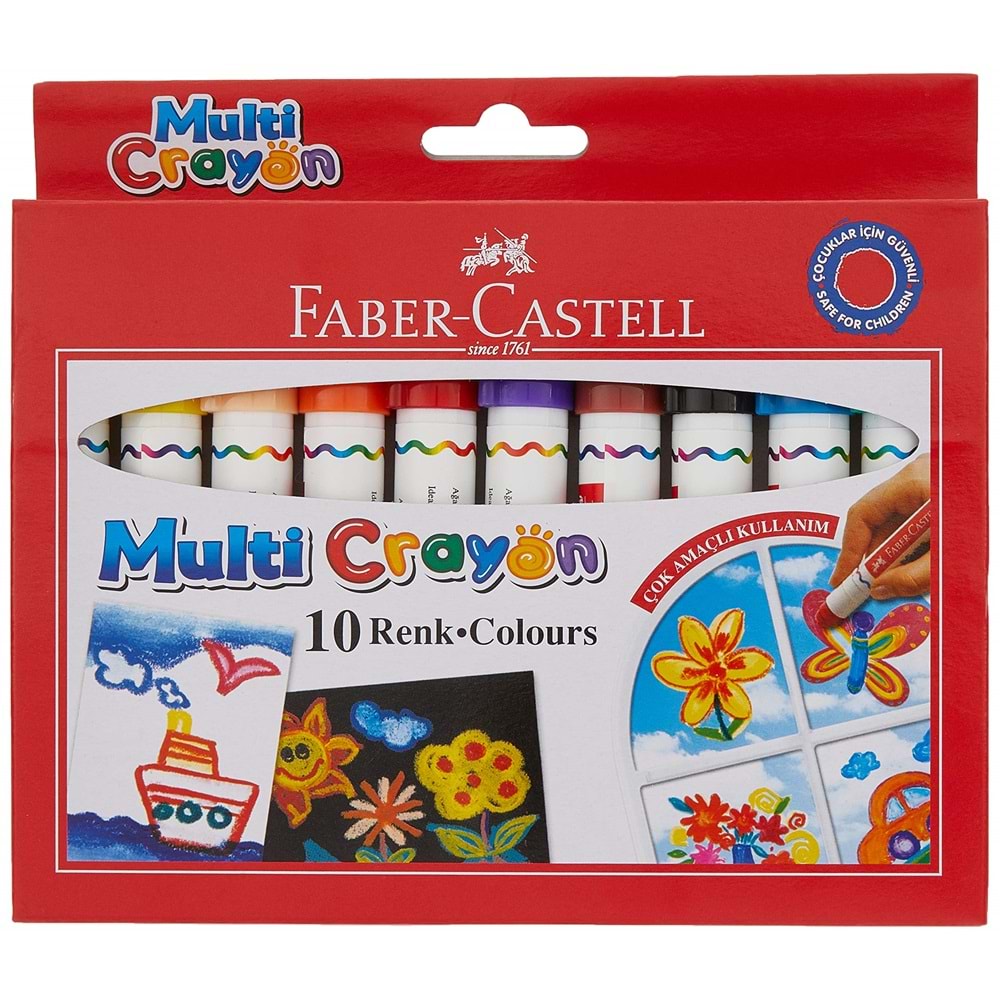 FABER CASTELL MULTİ CRAYON 10 RENK