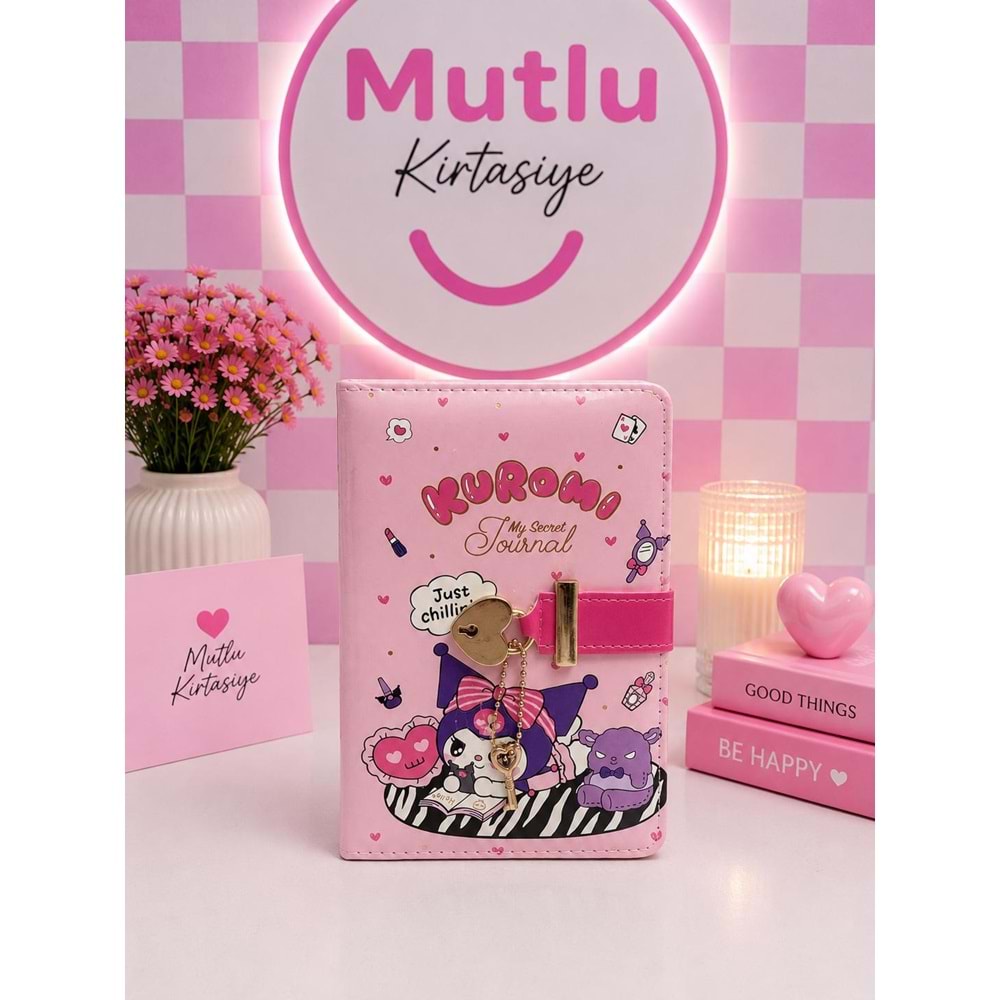 KUROMİ KİLİTLİ GÜNLÜK