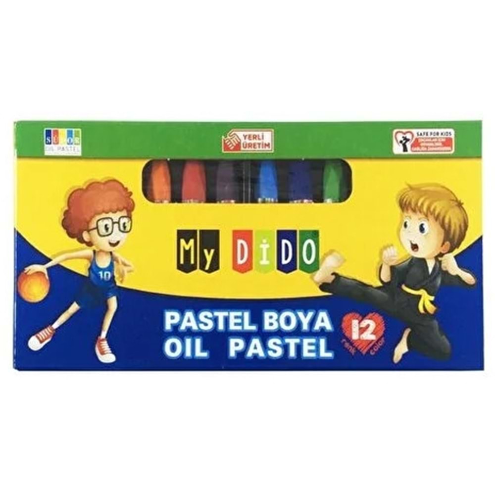 MY DİDO 12 RENK PASTEL KARTON KUTU