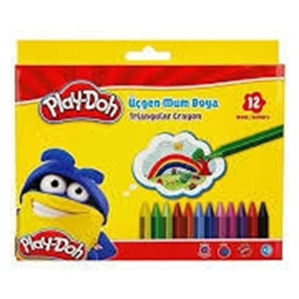 PLAY DOH ÜÇGEN MUM BOYA 12 RENK