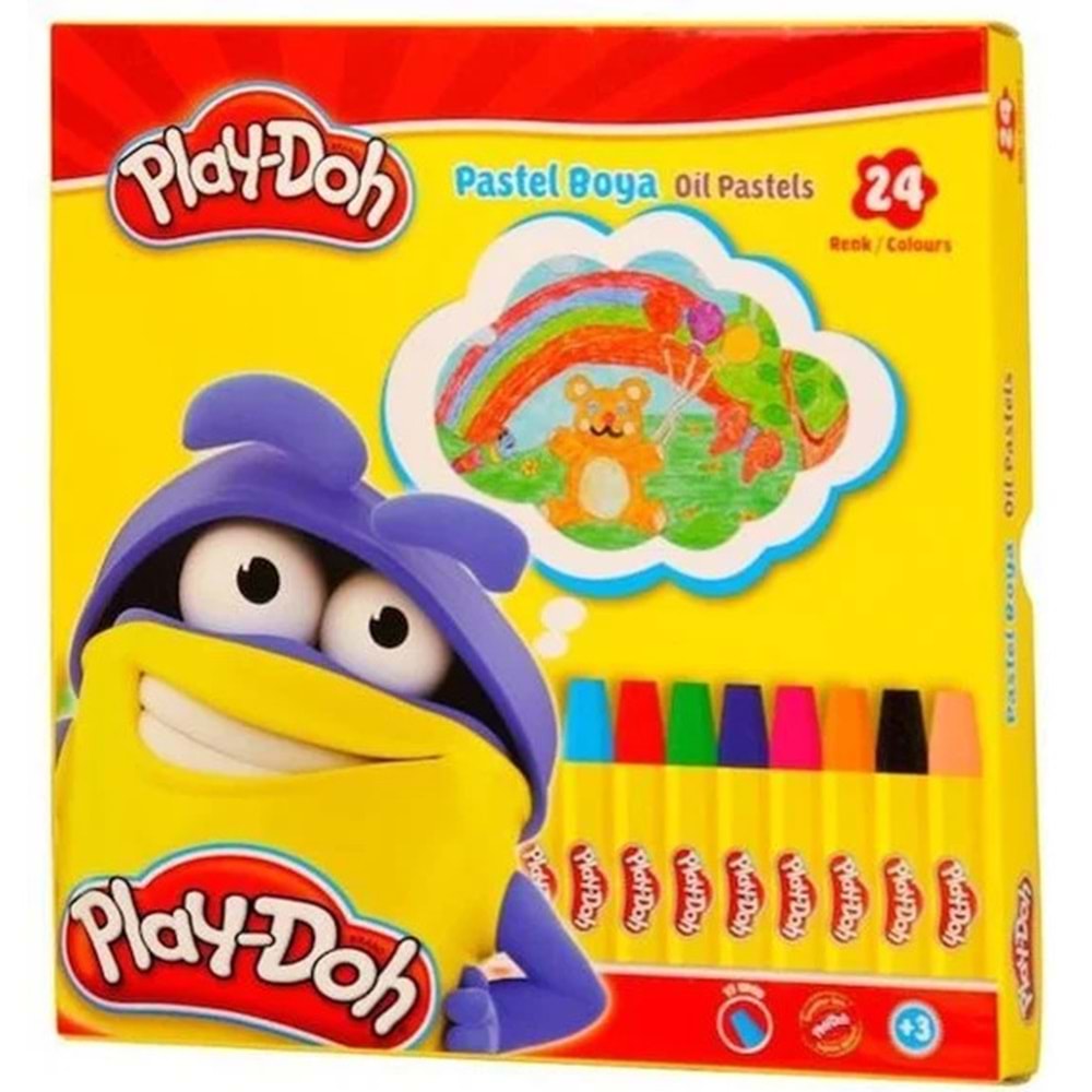 PLAY DOH 24 RENK ÇANTALI PASTEL BOYA