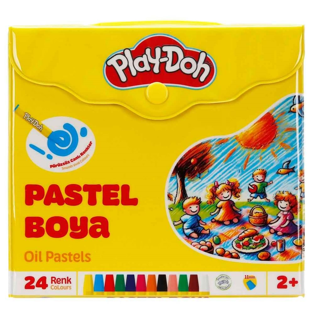 PLAY DOH 24 RENK ÇANTALI PASTEL BOYA