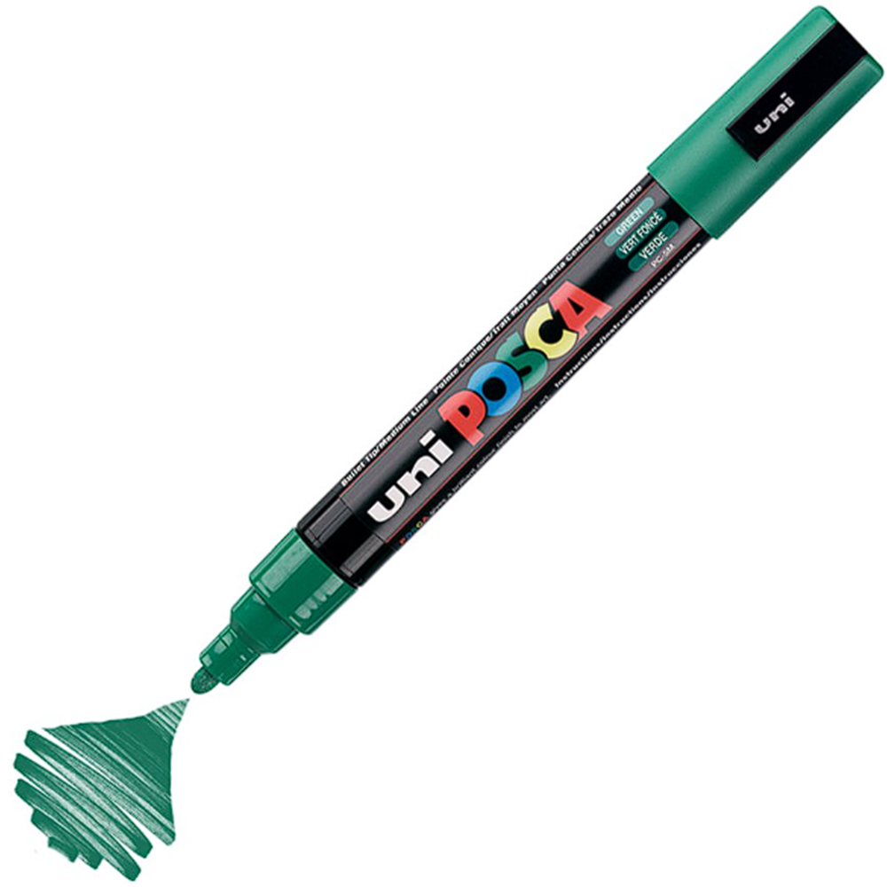 Uni Posca Marker Pc-5m Medium 1.8-2.5 Mm Green