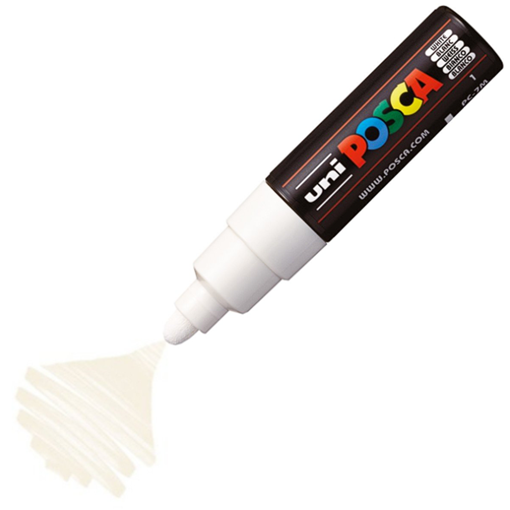 Uni Posca Marker PC-7M Bold 4.5-5.5 mm White