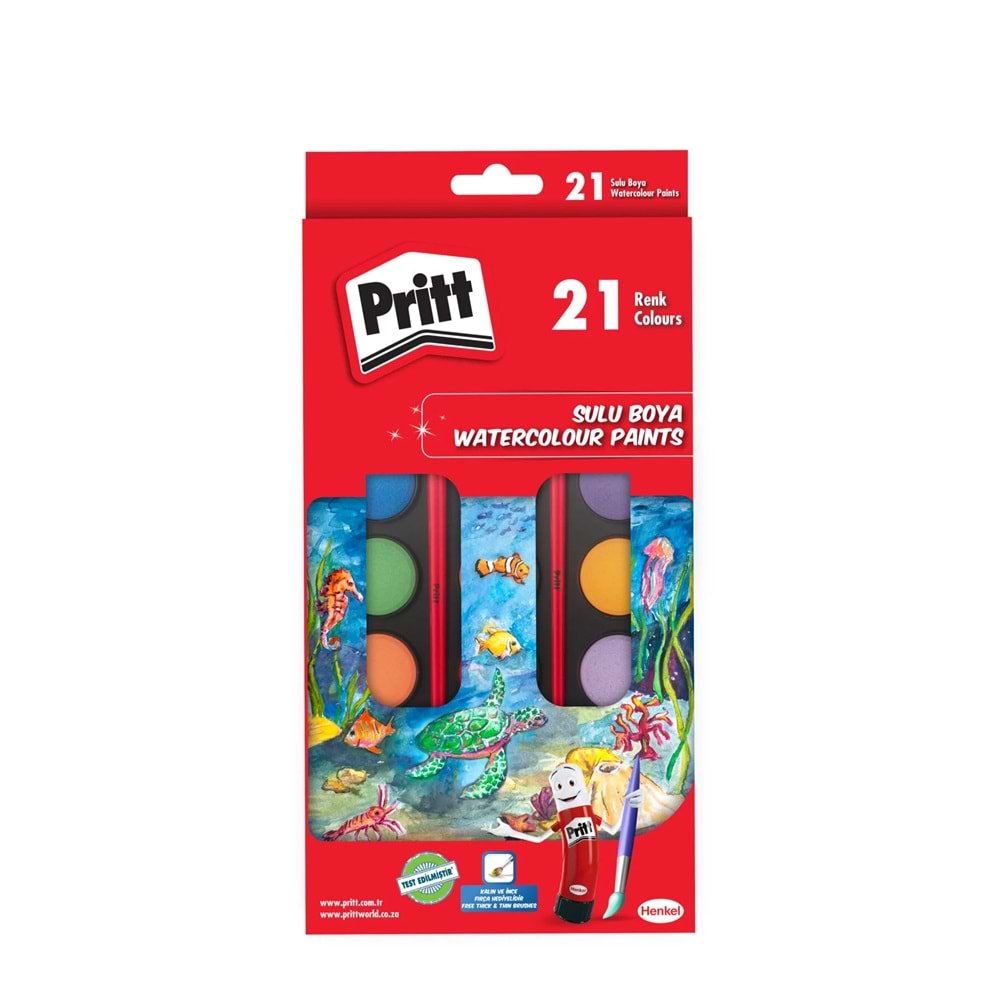 PRİTT 21 RENK SULU BOYA SETİ