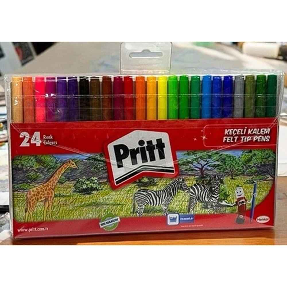 PRİTT 24 RENK KEÇELİ KALEM