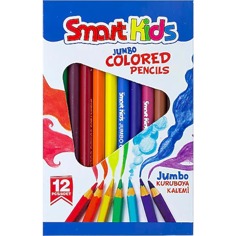 SMART KİDS KURU BOYA JUMBO 12 RENK