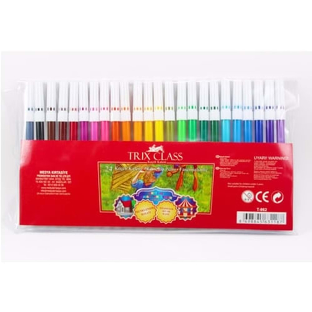 TRİX CLASS 24 RENK KEÇELİ KALEM