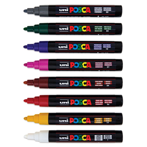 POSCA 5M 1,8-2,5 8Lİ SET KOYU RENKLER