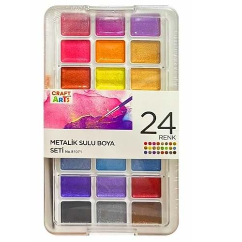 Craft And Arts 24'lü Sulu Boya 24x30 mm