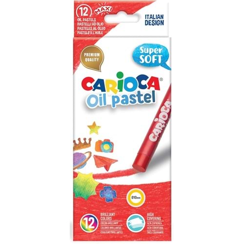 Carioca Yağlı Pastel Boya Kalemi 12'Li 43277