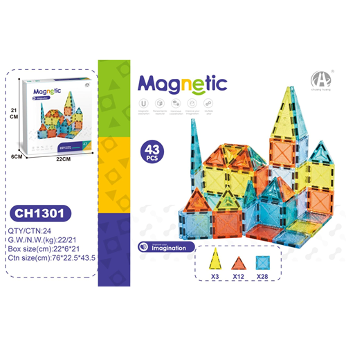 5,5 CM MANYETİK BLOKLAR 43 PCS