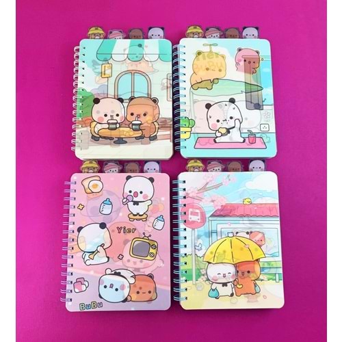 BAM 4 BÖLMELİ HOLOGRAM KAPAKLI DEFTER