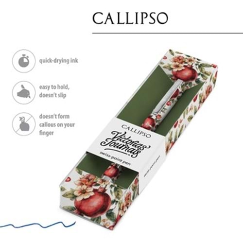 Victoria's Journals Callipso 0.7 mm Mavi Tükenmez Kalem