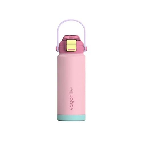 VAGONLİFE 750ML ÇELİK TERMOS PEMBE