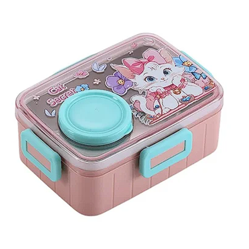 PASLANMAZ ÇELİK LUNCHBOX KEDİ