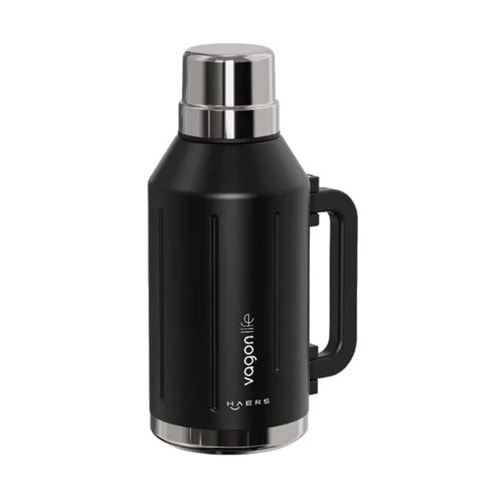 VAGONLİFE 1200 ML ÇELİK TERMOS SİYAH