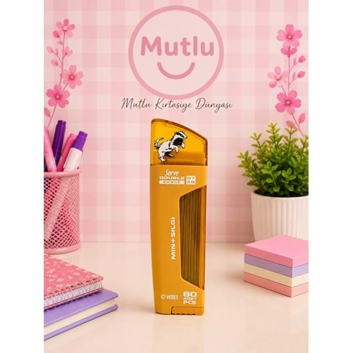 SERVE DOUBLE ERASE SİLGİ + 0,7 UÇ HUFFLEPUFF