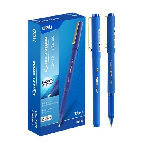 DELİ MATTE ARRİS JEL KALEM 0.7 MAVİ