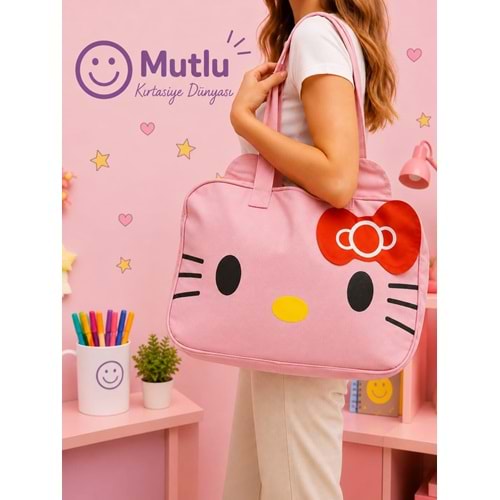 HELLO KİTTY PEMBE KOL ÇANTASI