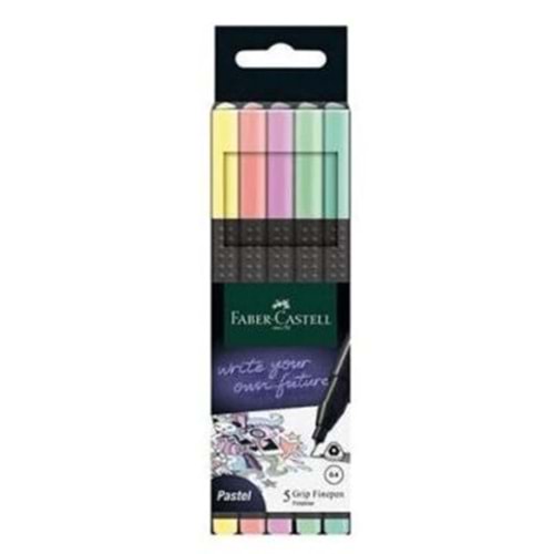 Faber-Castell Grip Finepen 2022 Pastel 5Li