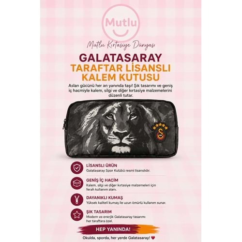GALATASARAY ASLAN DESENLİ KALEMKUTUSU