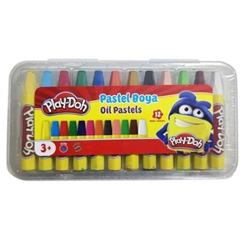 PLAHDOH PASTEL BOYA 12 RENK PVC KUTU