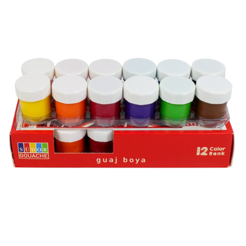 SÜDOR GUAJ BOYA SETİ 12x20ML